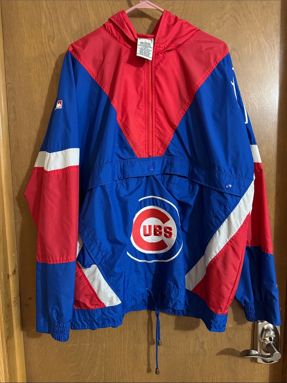 Vintage Nutmeg Mills Chicago Cubs Colorblock Windbreaker Jacket